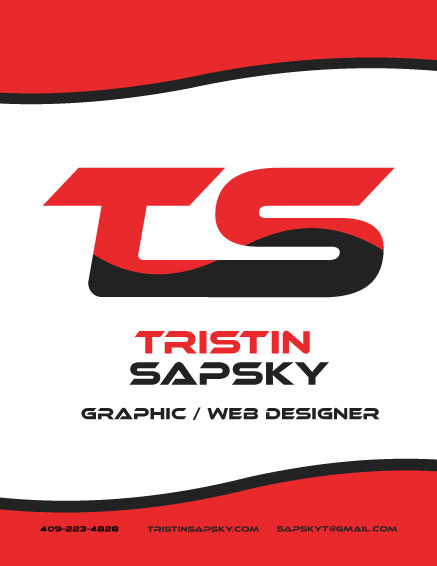 The front cover of my portfolio showing my logo and my contact information.